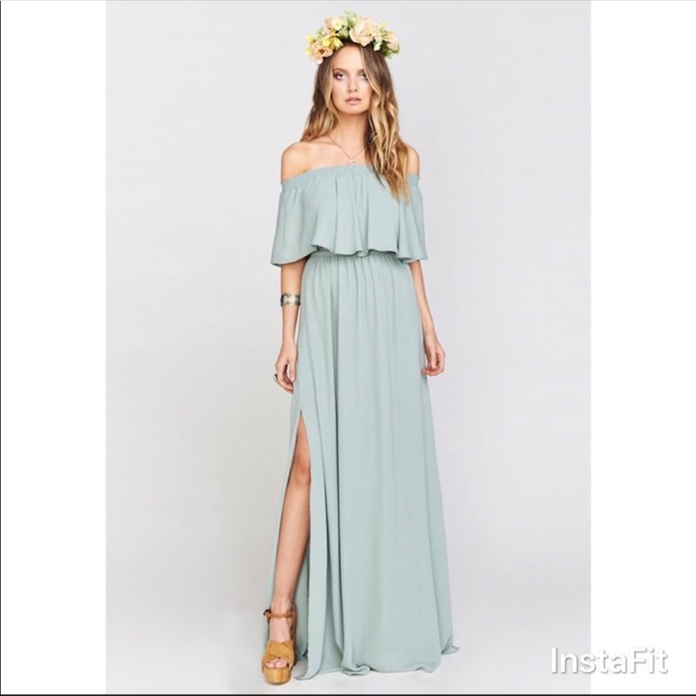 Show Me Your MuMu Sage Hacienda Dress, Size Small